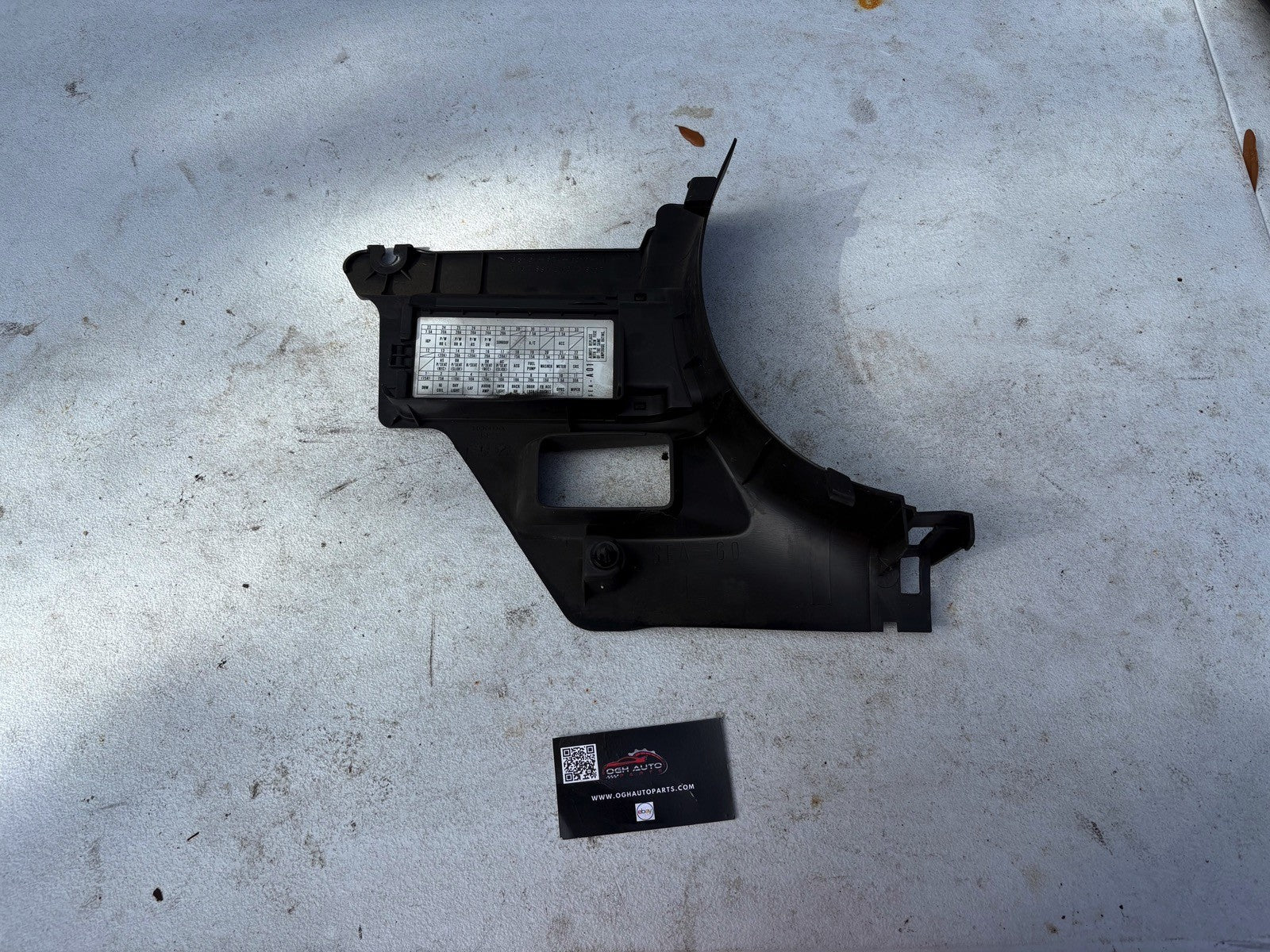 2004-2008 Acura TSX Driver Side Kick Panel Lower Dash Black OEM Trim Cover 