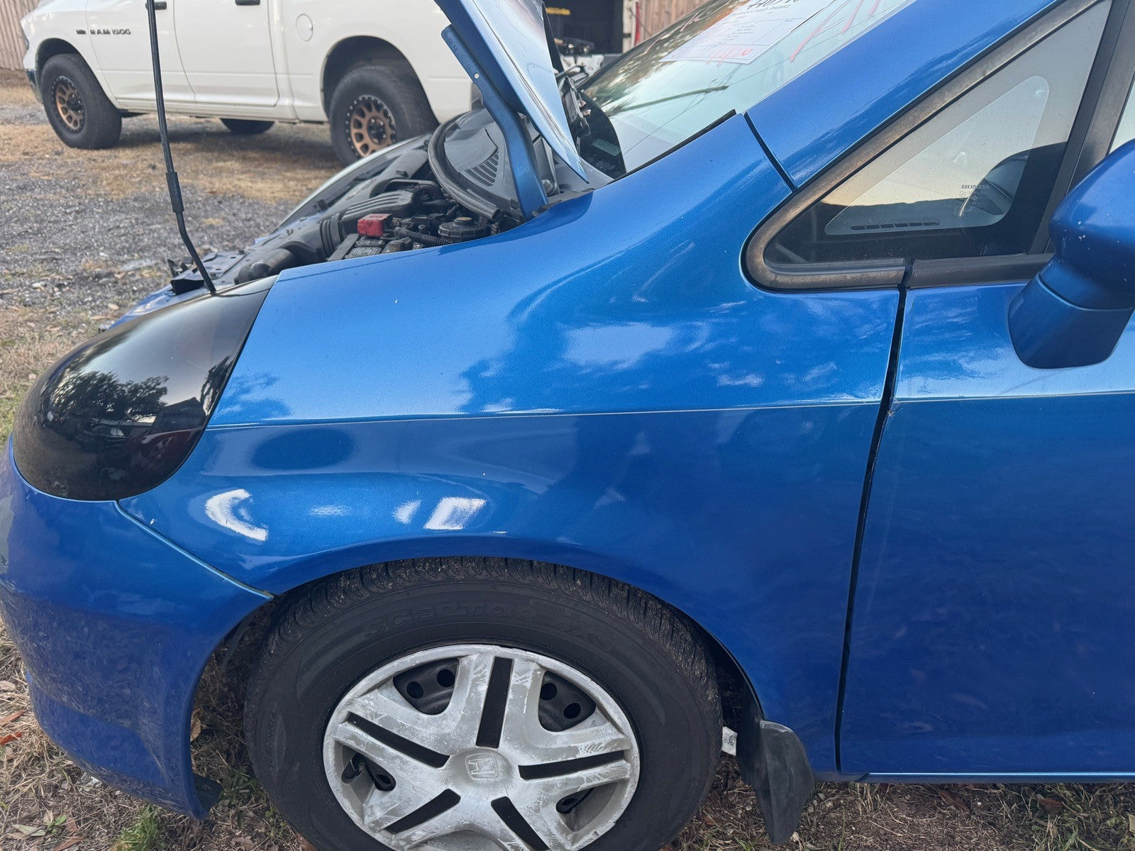 2007 Honda Fit Driver Fender Blue 