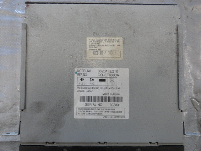 2005 Subaru WRX Dash Stereo