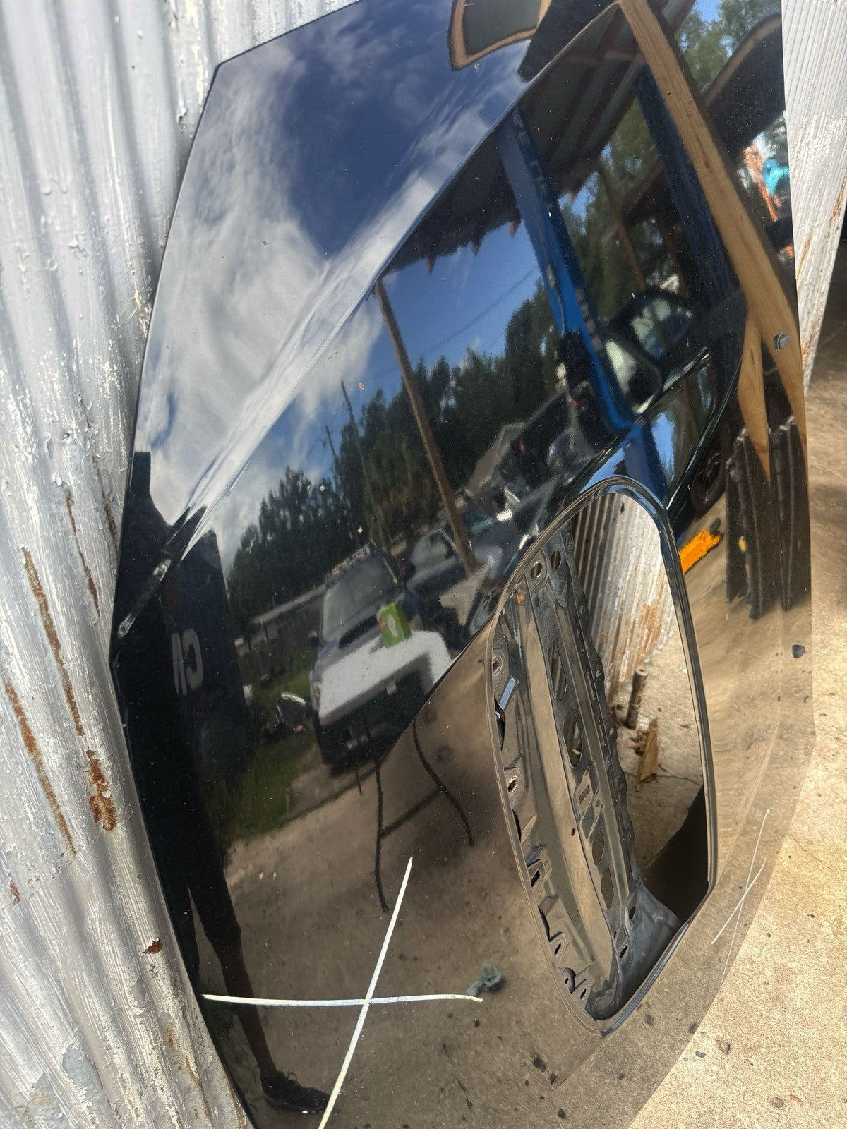 2009-2014 Subaru WRX Hood (Black) not dented. 
