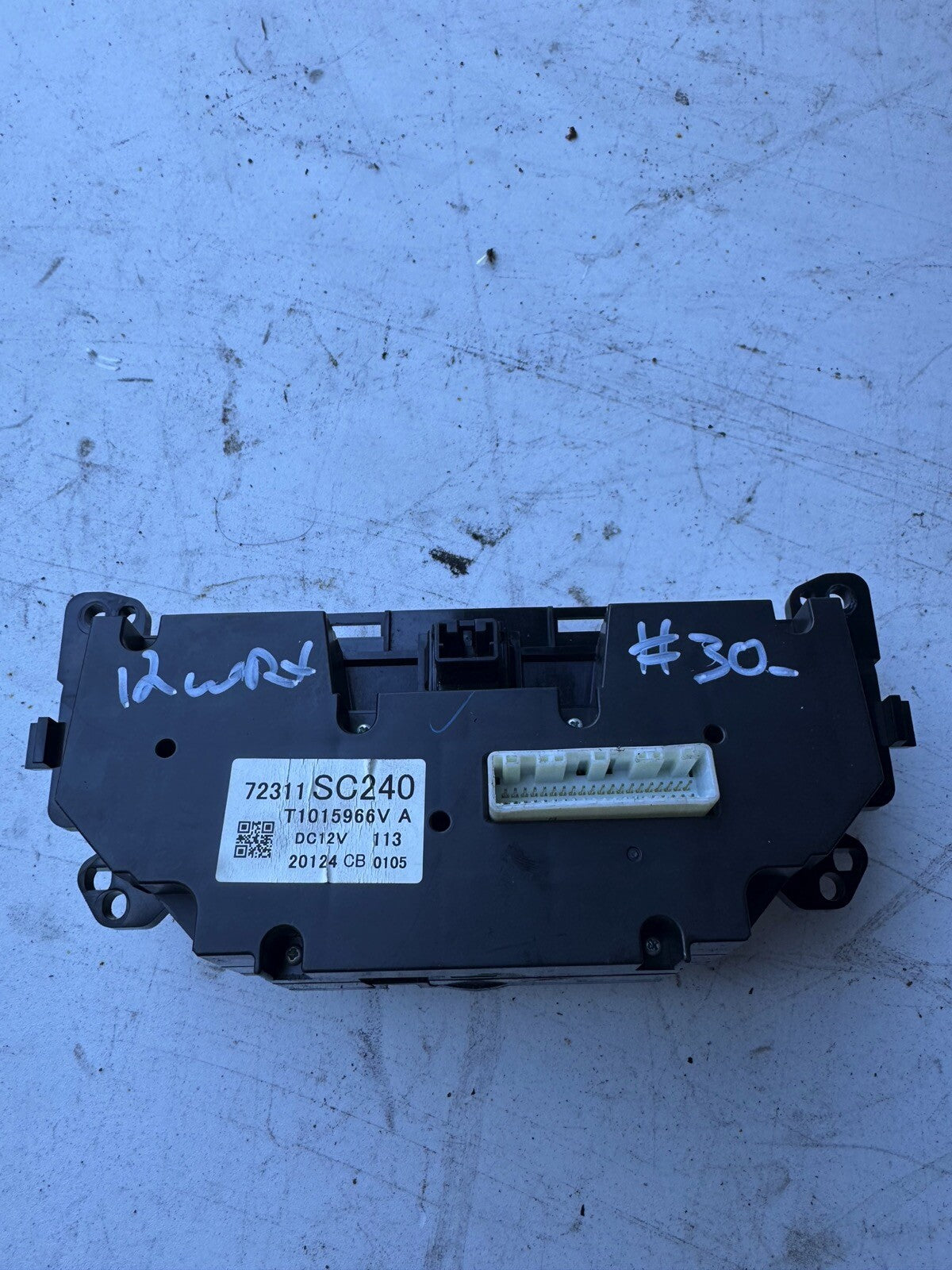 2012 Subaru WRX A/C Controls (11-14)