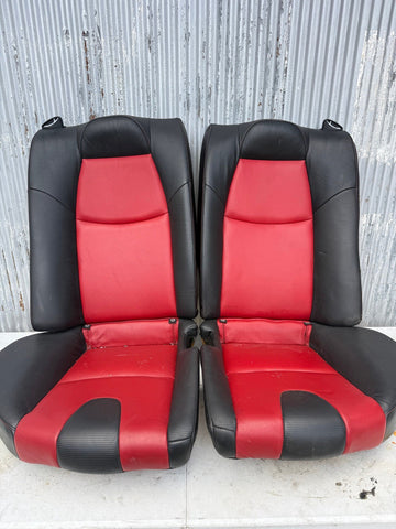 04-08 Mazda Rx8 Rear seats 2 tone red & black 