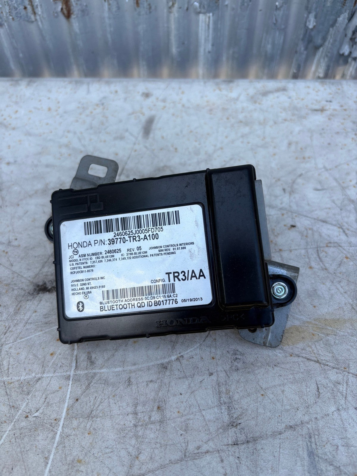 2012-2015 Honda Civic Coupe Bluetooth Control Module Factory OEM 39770-TR3-A100