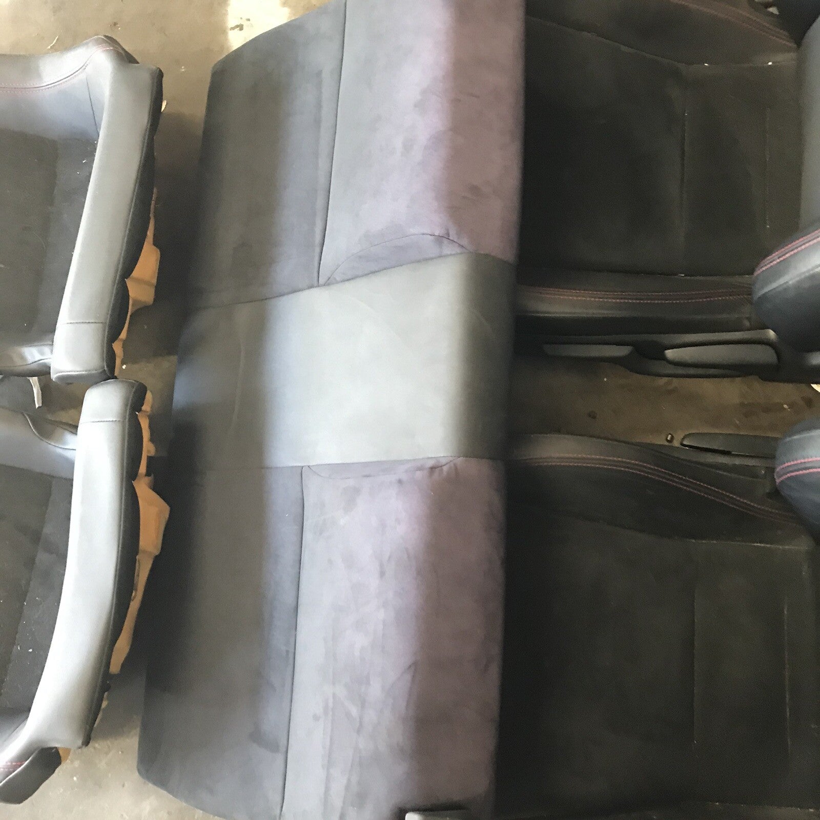 2013 Subaru BRZ Rear Seats Cloth Red Stitching