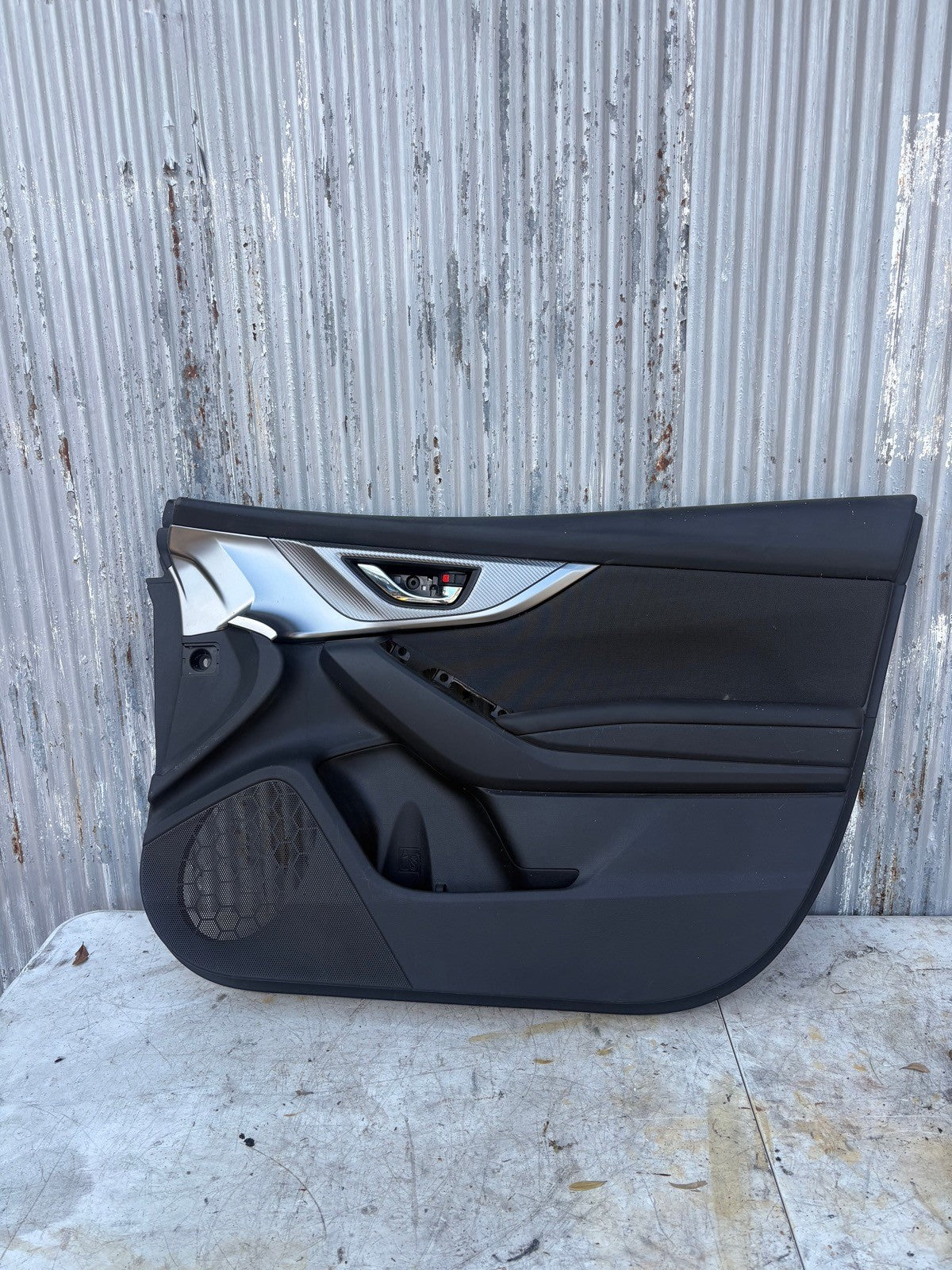 2022-2024 Subaru WRX Front Passenger Door Panel  Carbon & Silver Insert Cloth