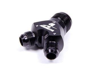  AEROMOTIVE Y-Block Fitting - 12an to 2 x -8an