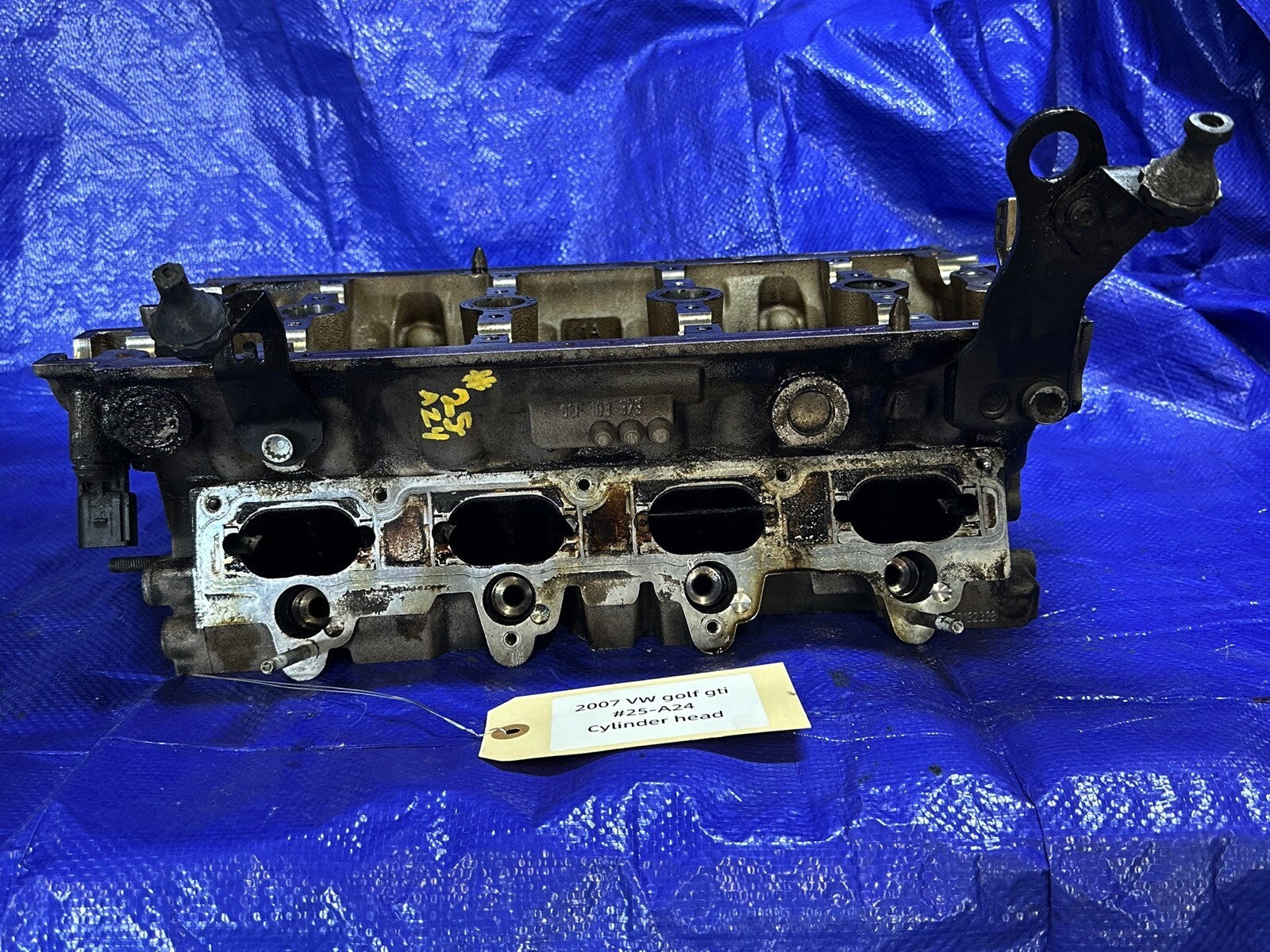 2007 VOLKSWAGEN GTI GOLF Cylinder Head 2.0L VIN V 5th Digit Turbo OEM needs valv