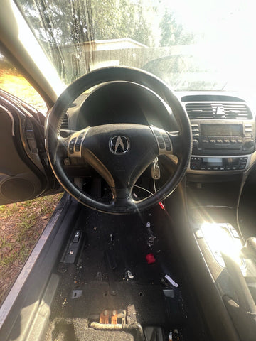 2004-08 (2006) Acura TSX Black Leather Steering Wheel