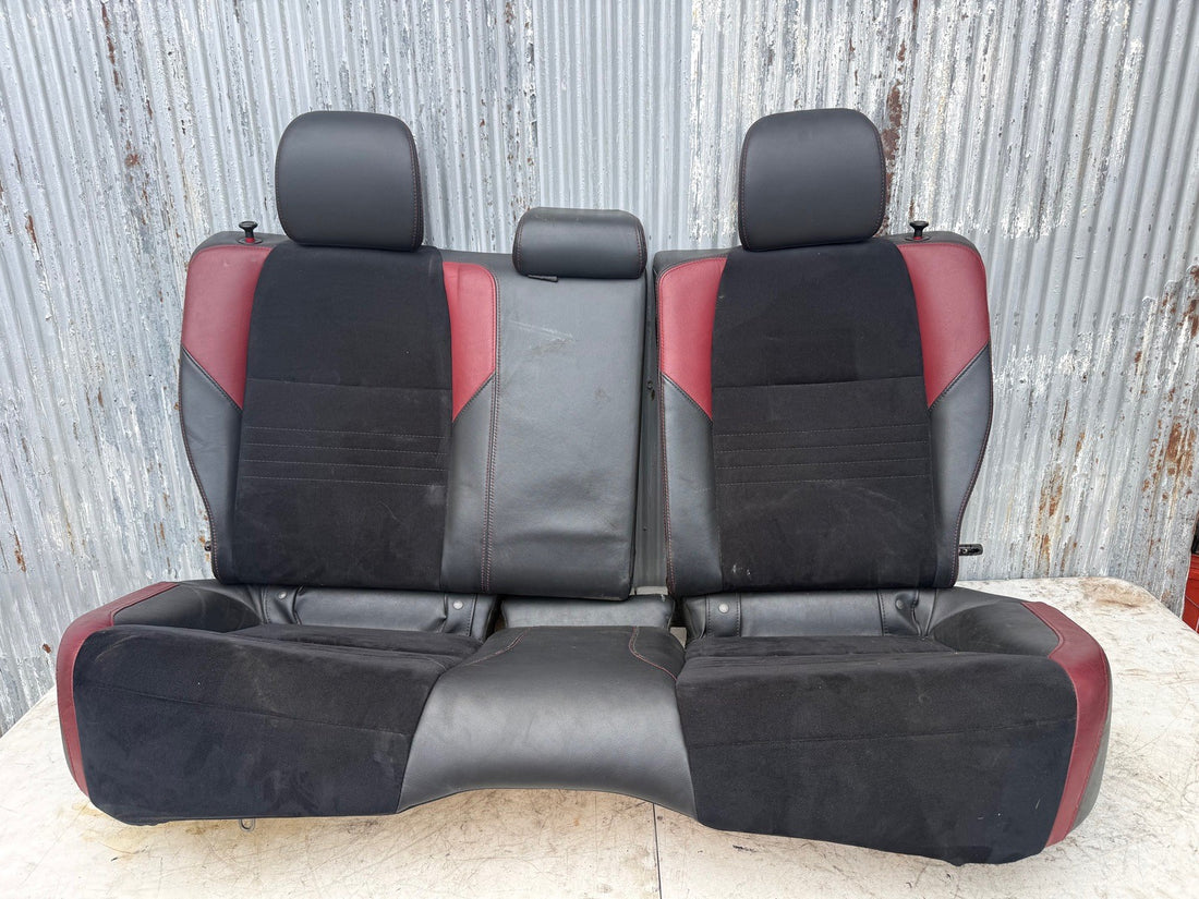 2015 - 2020 Subaru WRX STI Rear Seat Red Black Suade 