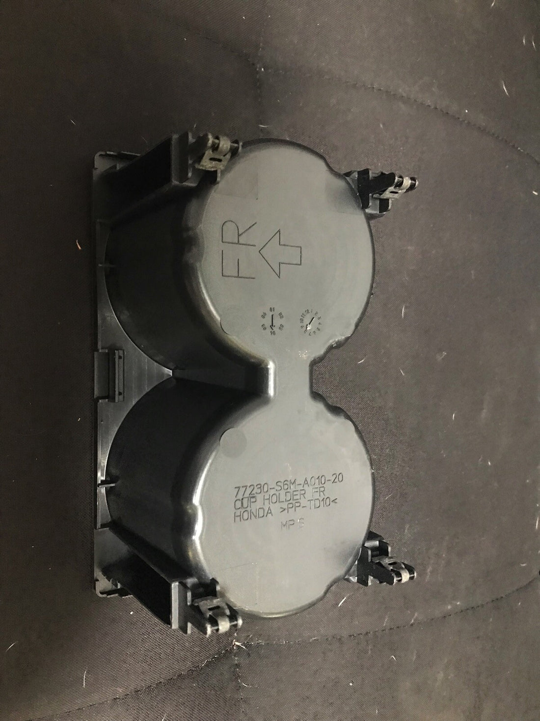 05-06 Acura RSX Black Dual Cup/Drink Holder Front Center Console Insert 
