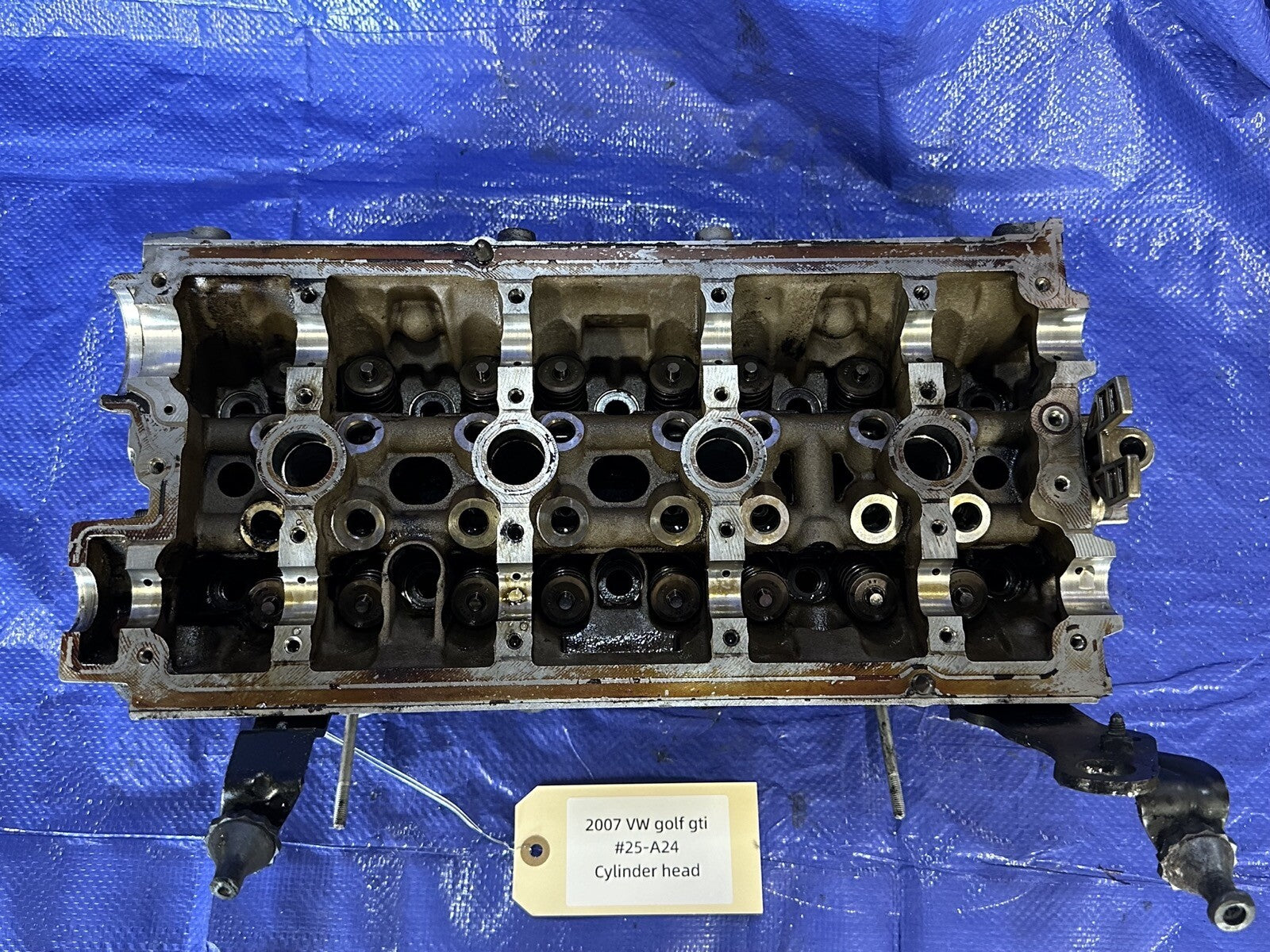2007 VOLKSWAGEN GTI GOLF Cylinder Head 2.0L VIN V 5th Digit Turbo OEM needs valv