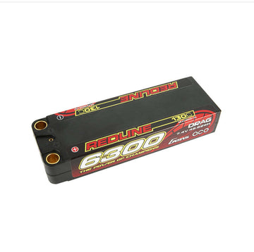 Gens ace Redline Drag Racing Series 6300mAh 7.4V 130C 2S2P HardCase Lipo Bat