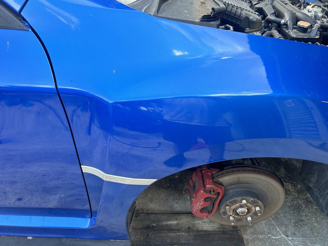 2012 Subaru WRX Right Passenger fender BLUE  *Local Pick up only*