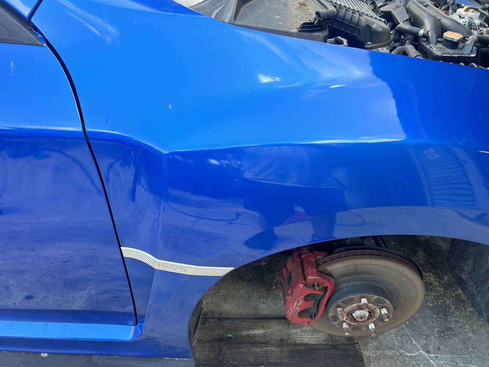 2012 Subaru WRX Right Passenger fender BLUE  *Local Pick up only*