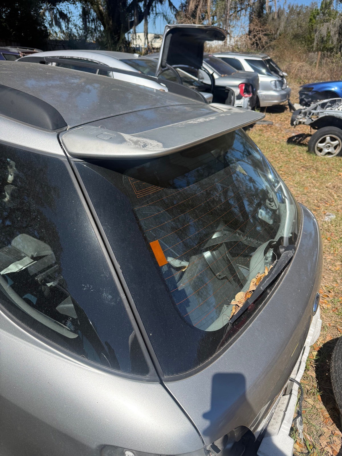 2002-2007 Subaru WRX Wagon Wing Spoiler Silver OEM 