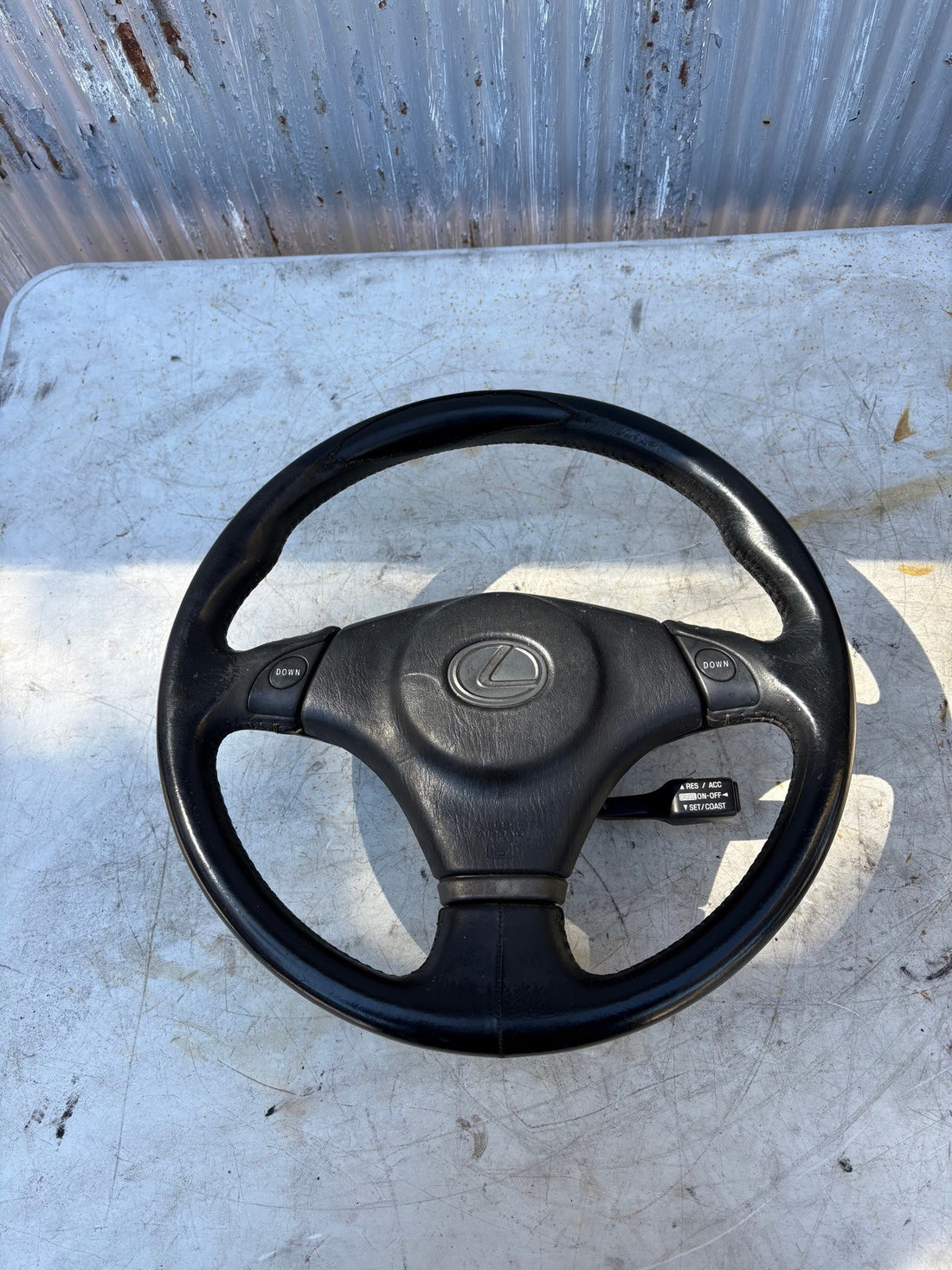 2001-2005 Lexus IS300 Steering Wheel W/ Cruise Control (Wear Shown)