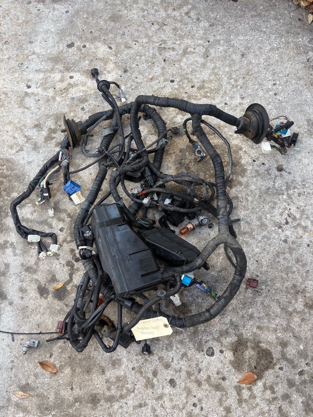 2001-2005 Lexus IS300 OEM Engine Bay Main Wiring With ECU Box & Fuse Box 