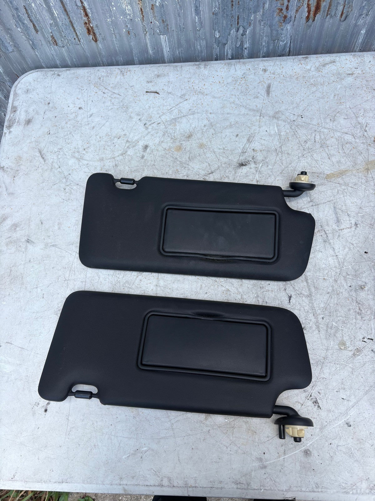 2012-2015 Honda Civic SI Coupe Pair Set Of Sunvisors Black OEM Right Left 