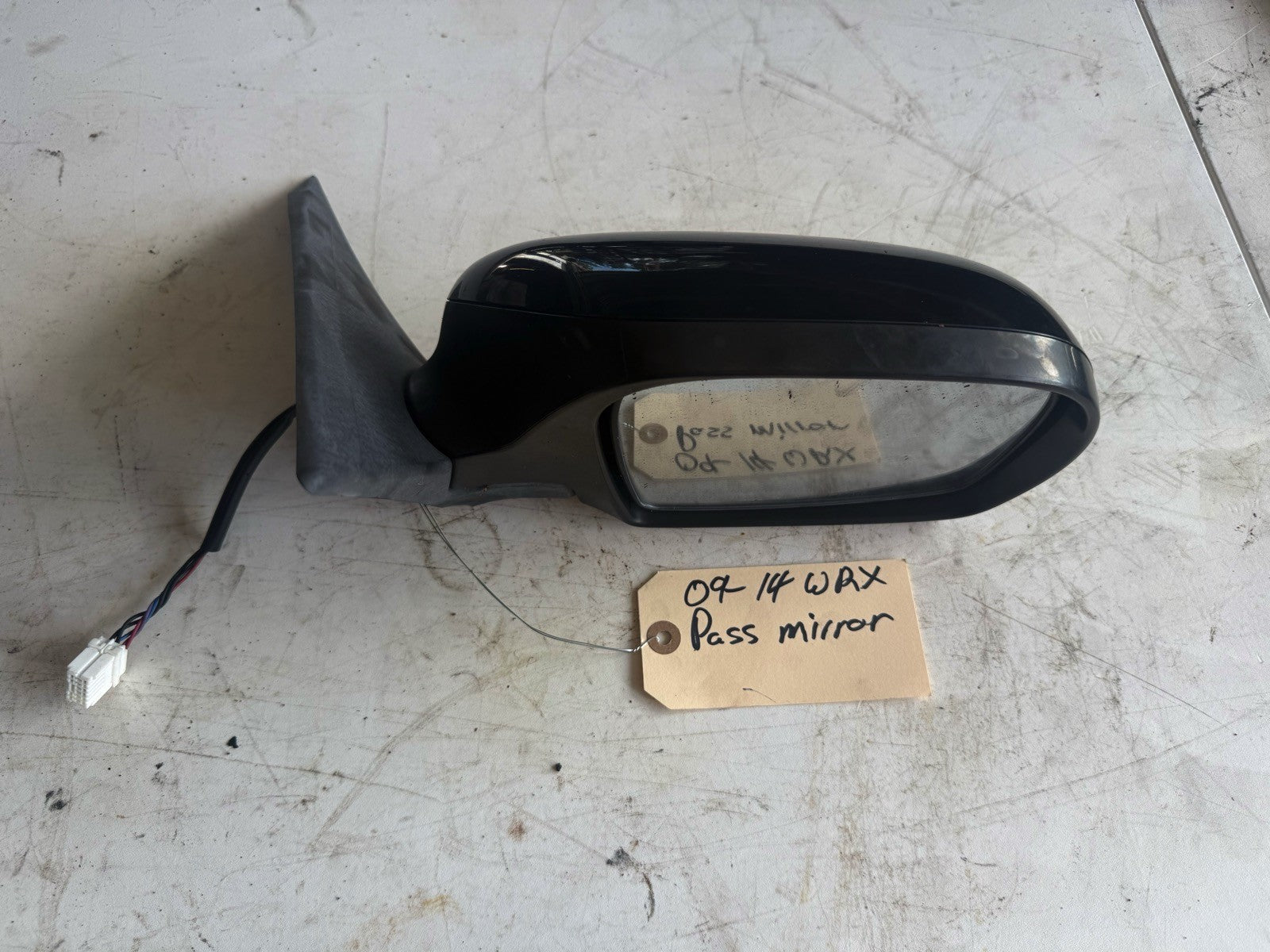 2009-2014 Subaru WRX Passenger Mirror Black 
