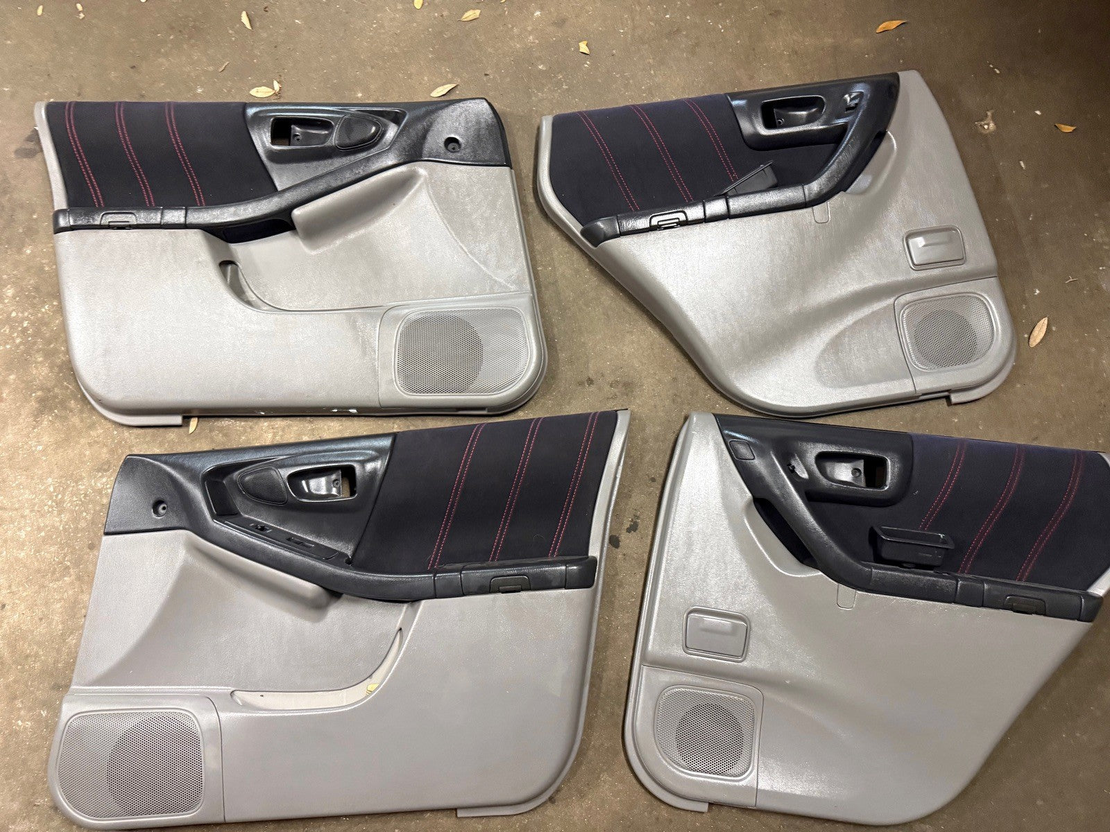 2002 Subaru Forestor STI Door Panels Grey Suede