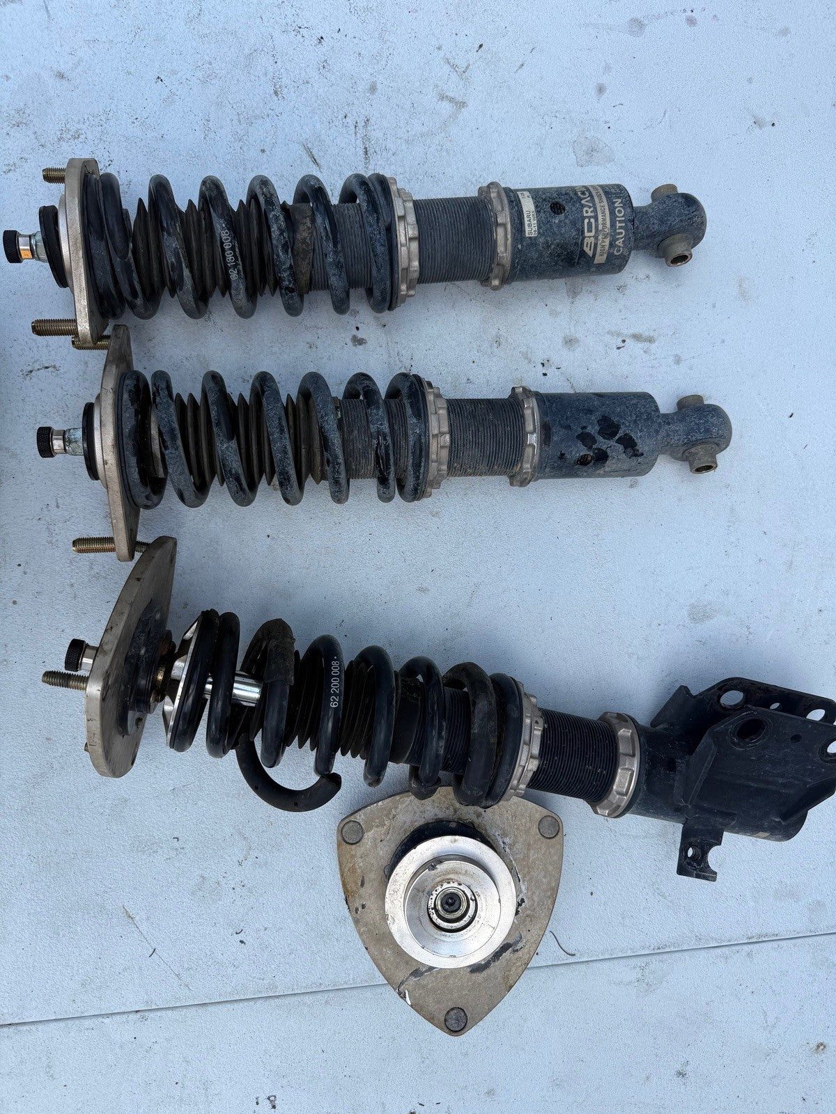 2008-2014 Subaru WRX BC Coilovers 3 only