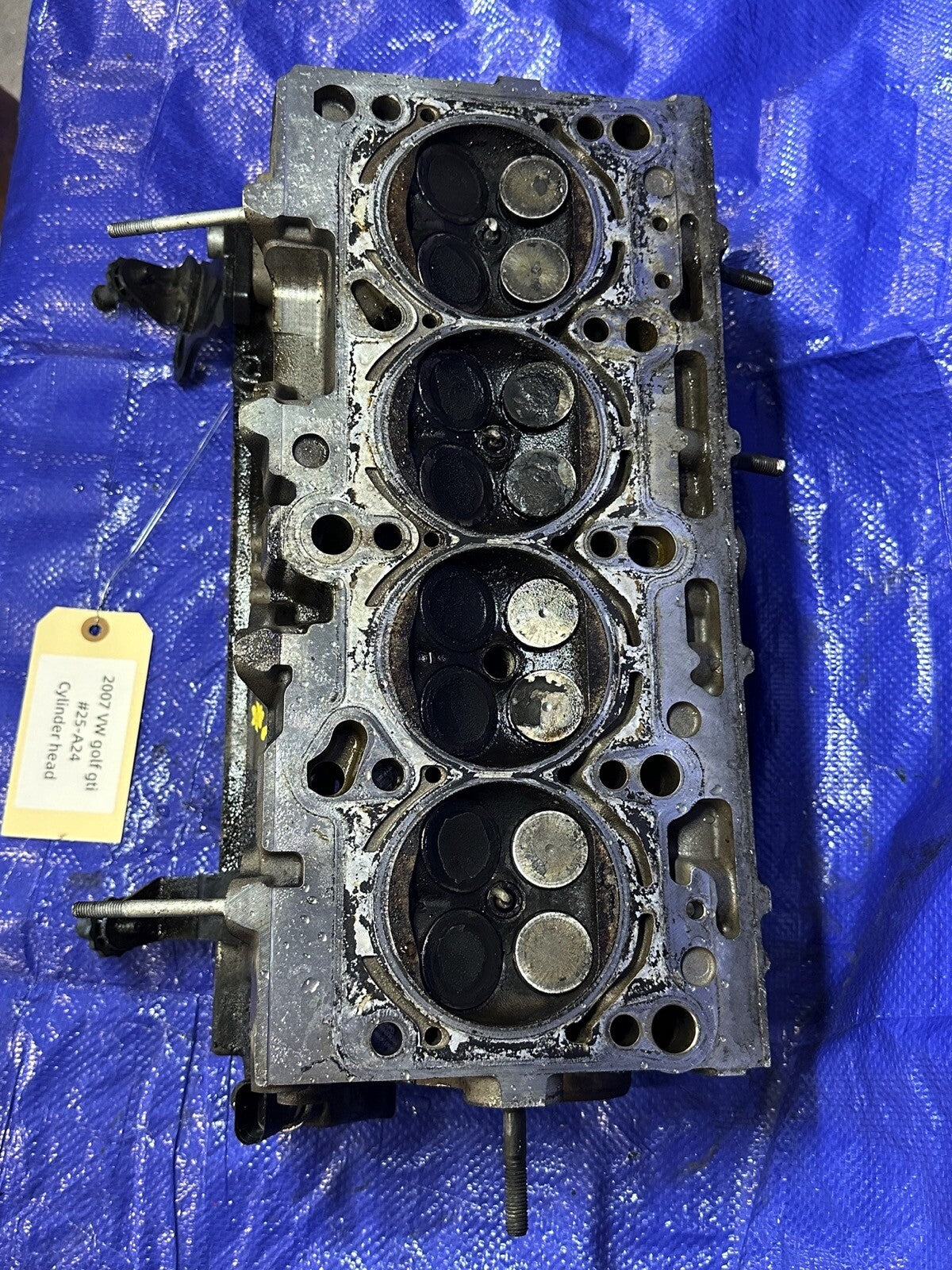2007 VOLKSWAGEN GTI GOLF Cylinder Head 2.0L VIN V 5th Digit Turbo OEM needs valv