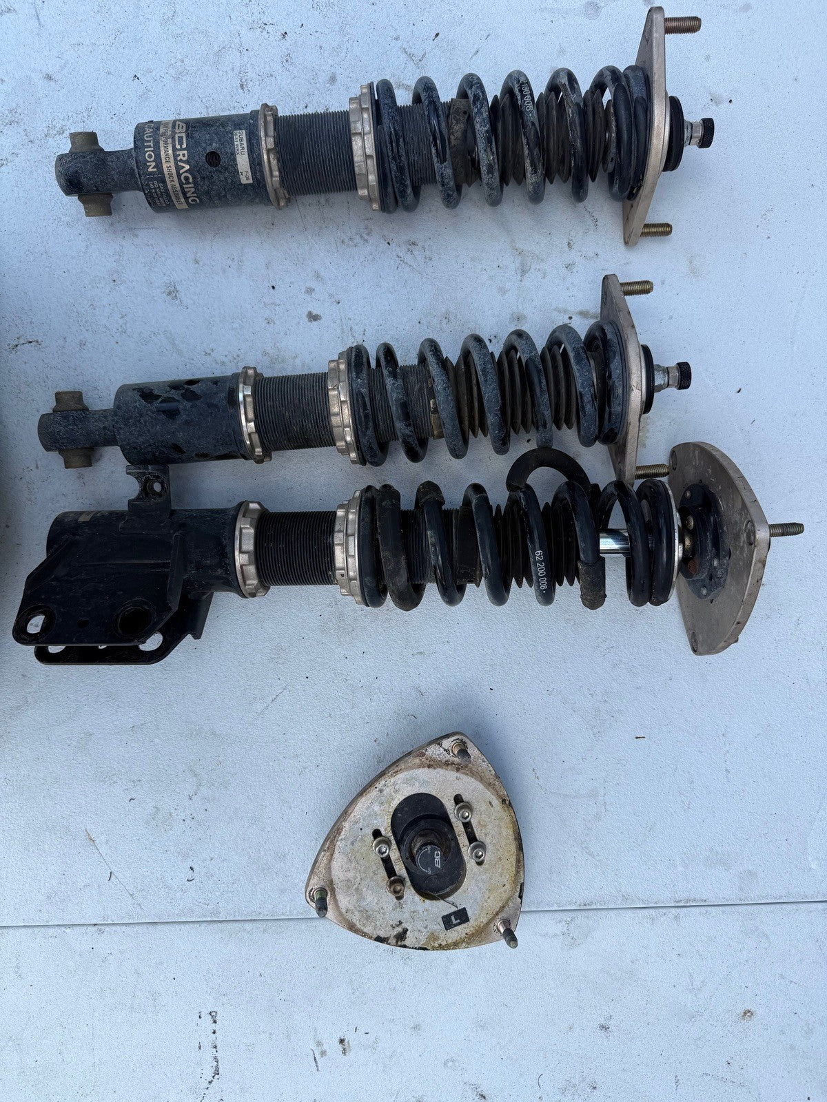 2008-2014 Subaru WRX BC Coilovers 3 only