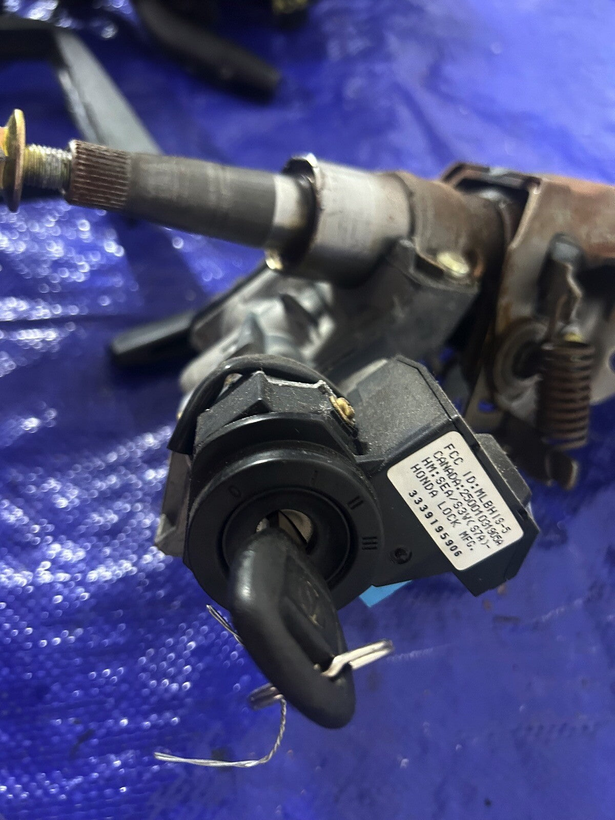 02-04 Acura RSX ignition switch w/key steering column 