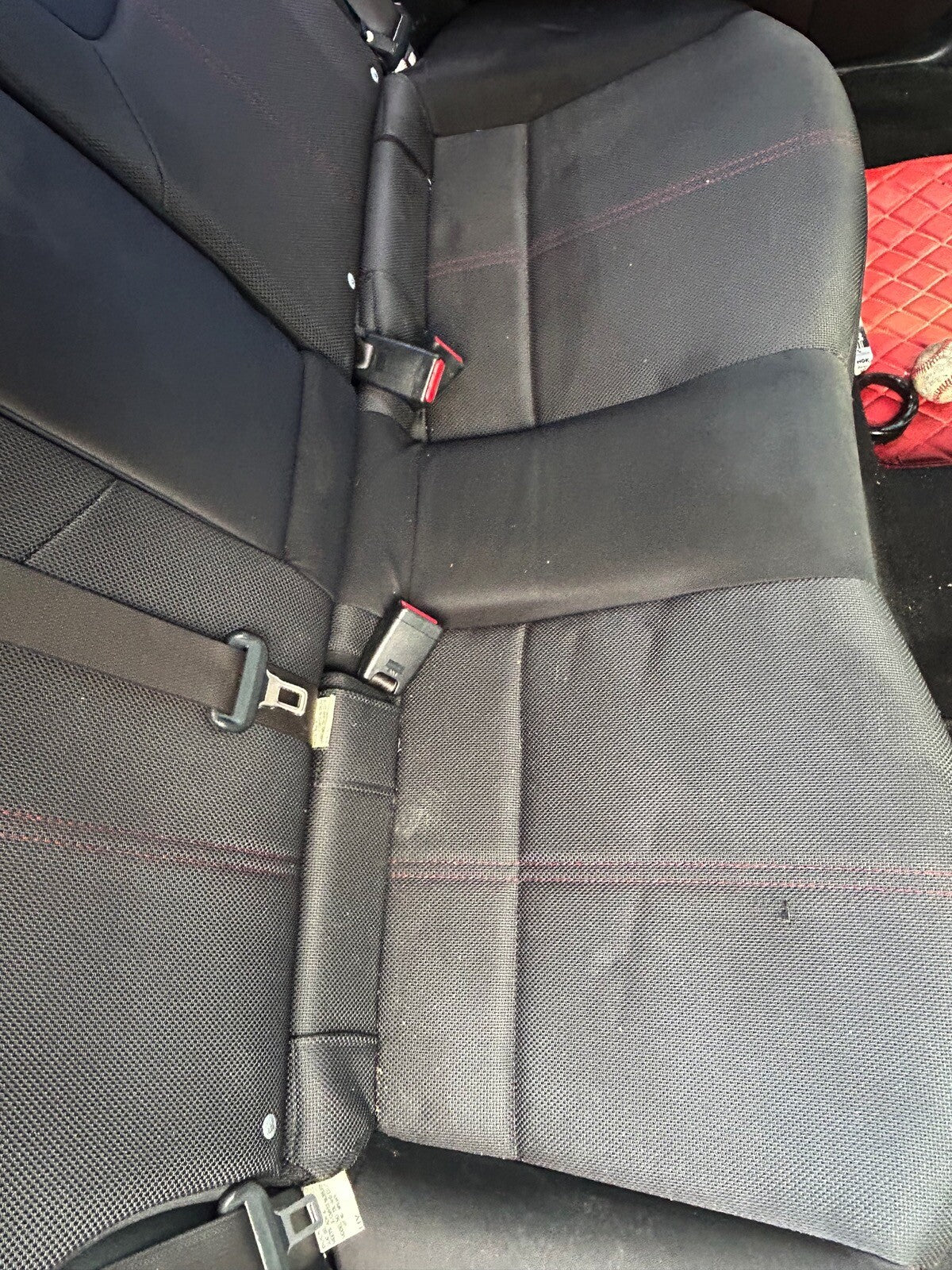2012 Subaru WRX Rear seat top and bottom Sedan/Cloth 