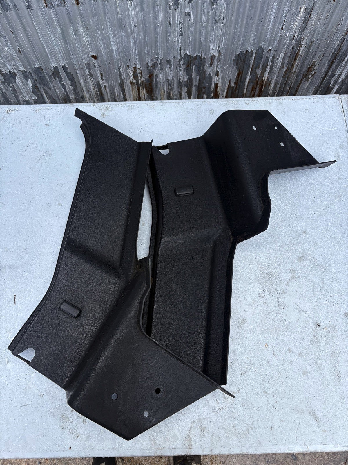 1999-2005 Mazda Miata NB OEM Black Seat Belt Trim Cover B Pillar Set NB 