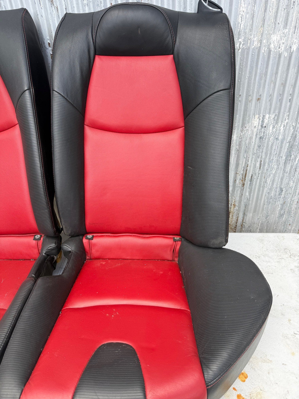 04-08 Mazda Rx8 Rear seats 2 tone red & black 
