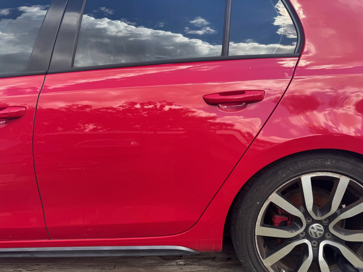 2012 VW GTI Driver Rear Door RED
