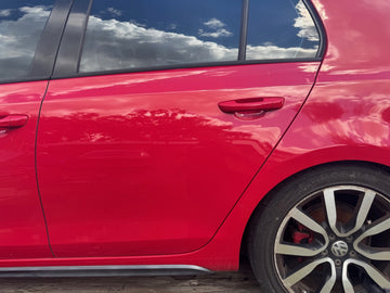 2012 VW GTI Driver Rear Door RED