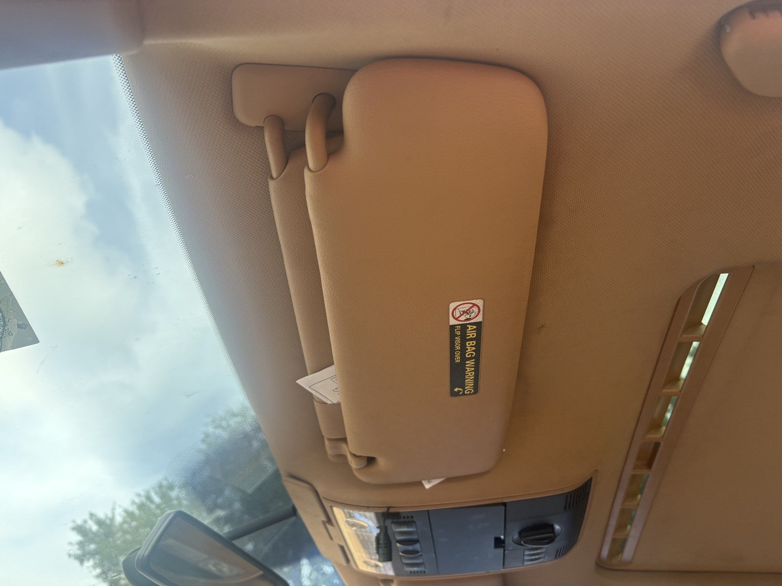 2003-2006 Porsche Cayenne 955 Driver Side Sun Visor OEM 