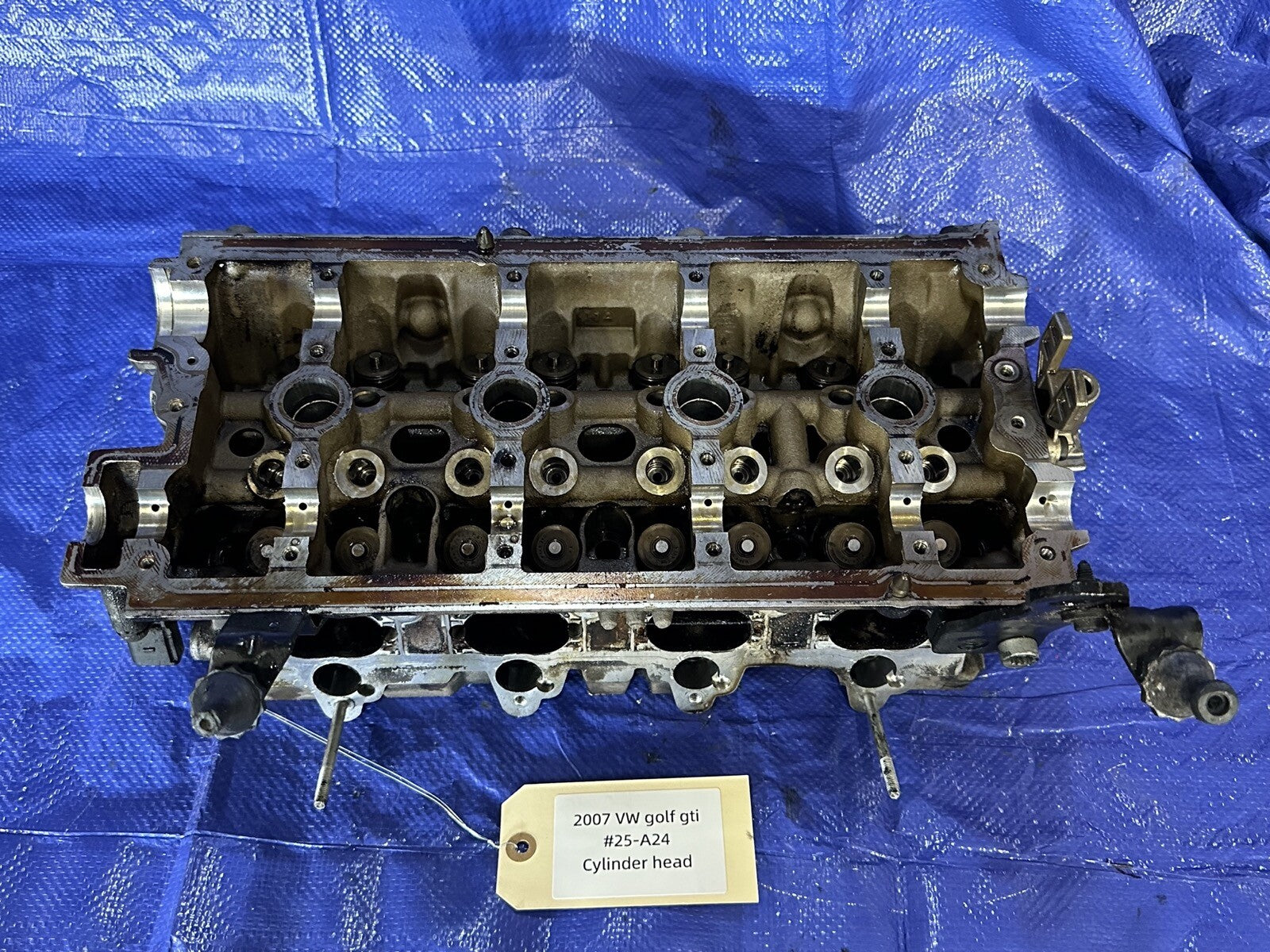 2007 VOLKSWAGEN GTI GOLF Cylinder Head 2.0L VIN V 5th Digit Turbo OEM needs valv