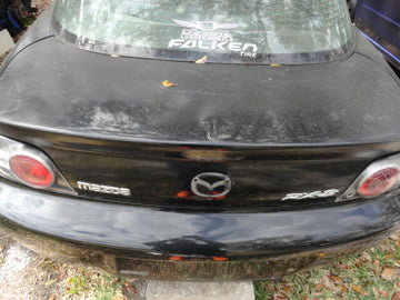 2004 Mazda RX8 Trunk Lid Black No Spoiler