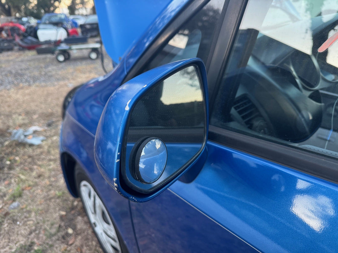 2007 Honda Fit Driver Mirror Blue