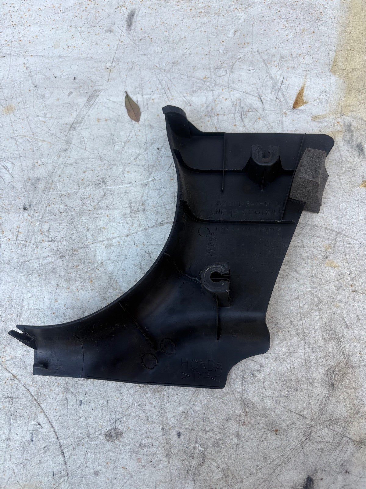 2007-2008 Honda Fit Kicker Panel OEM Black Passenger Trim Cover 