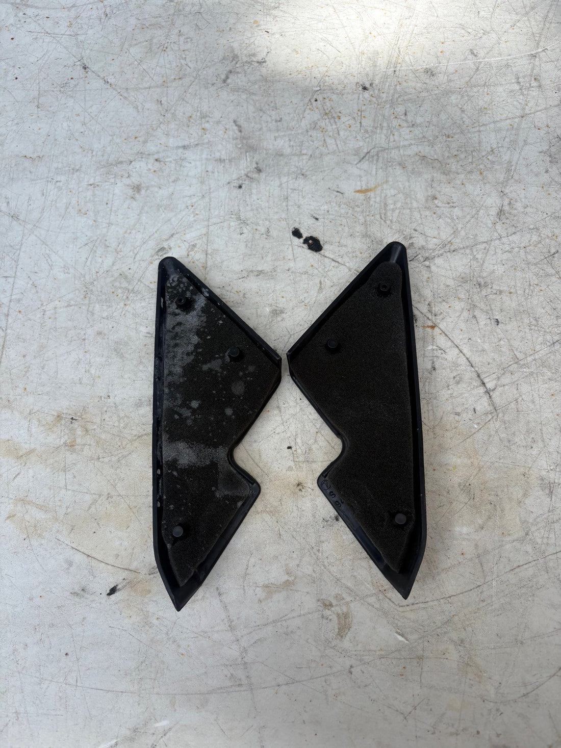 2002-2004 Subaru WRX Impreza Front Door Mirror Cover Trim Black OEM Pair Set 