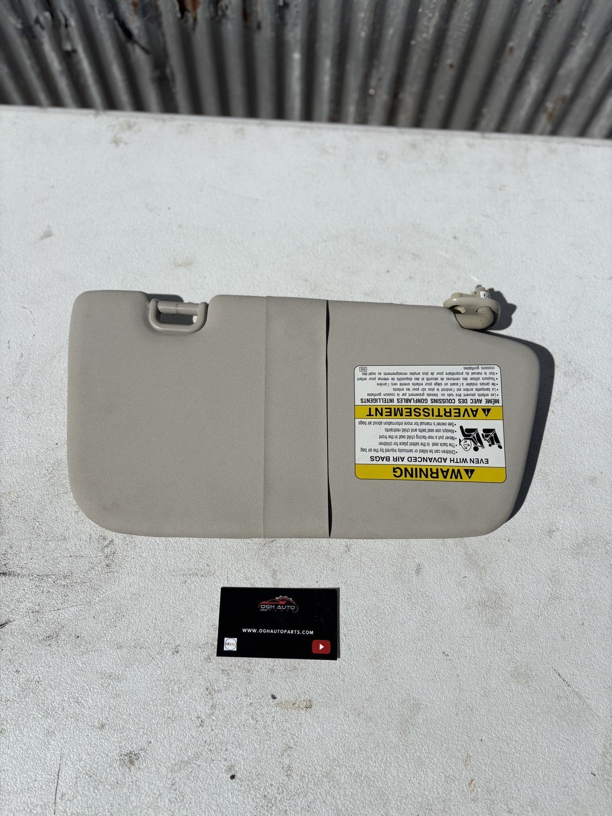 2008-2014 Subaru Impreza WRX Driver Side Sun Visor Shade 
