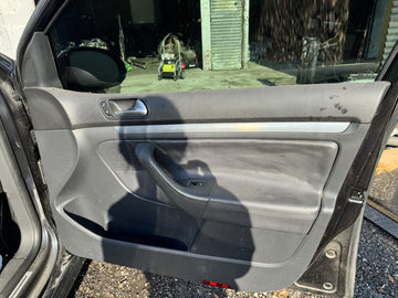OEM 2007 VW GTI Front Right Passenger Door Card Panel (Black)