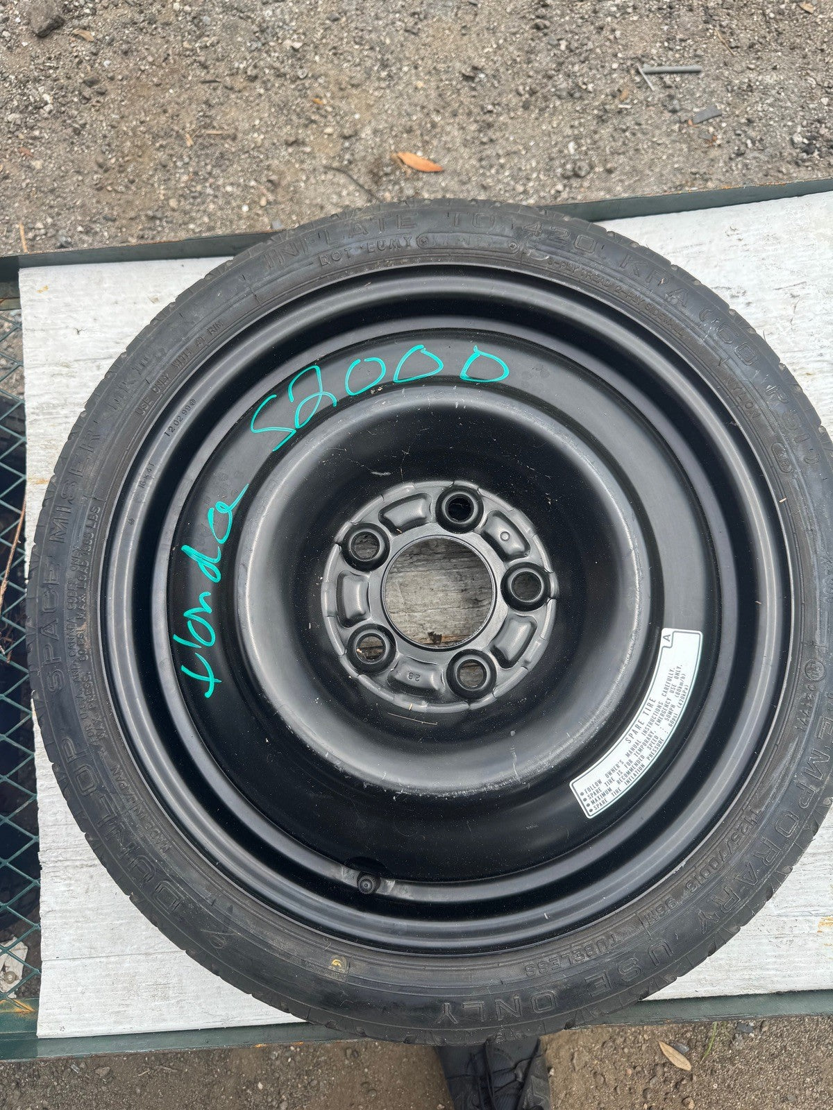 2000-2006 Honda S2000 Spare Tire