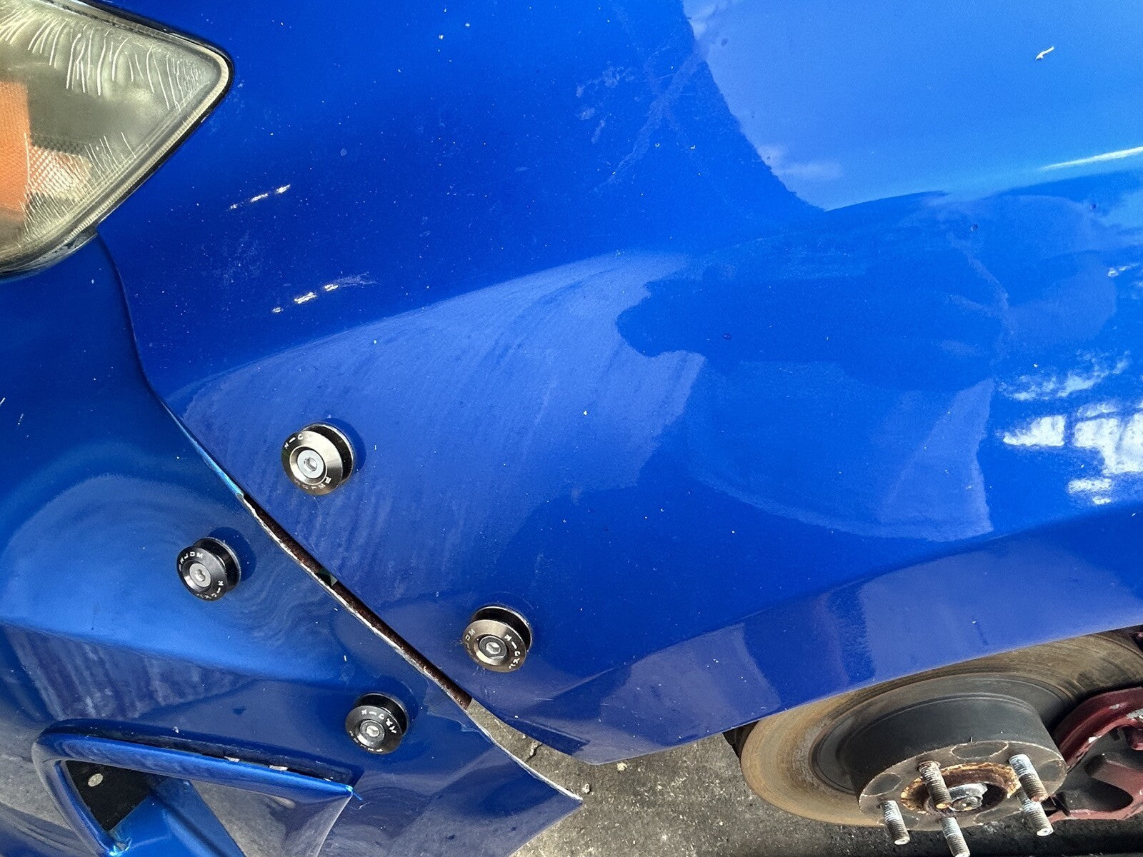 2012 Subaru WRX Left Driver fender BLUE  *Local Pick up only*