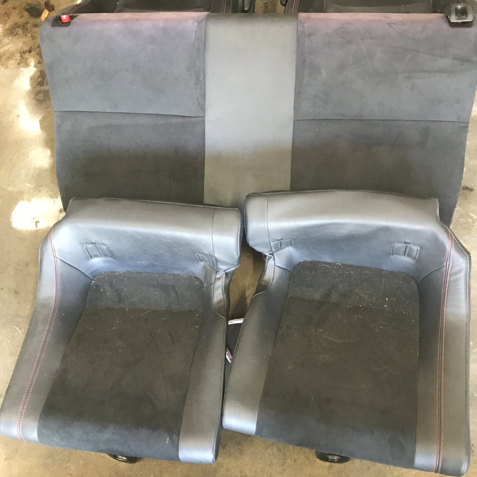 2013 Subaru BRZ Rear Seats Cloth Red Stitching