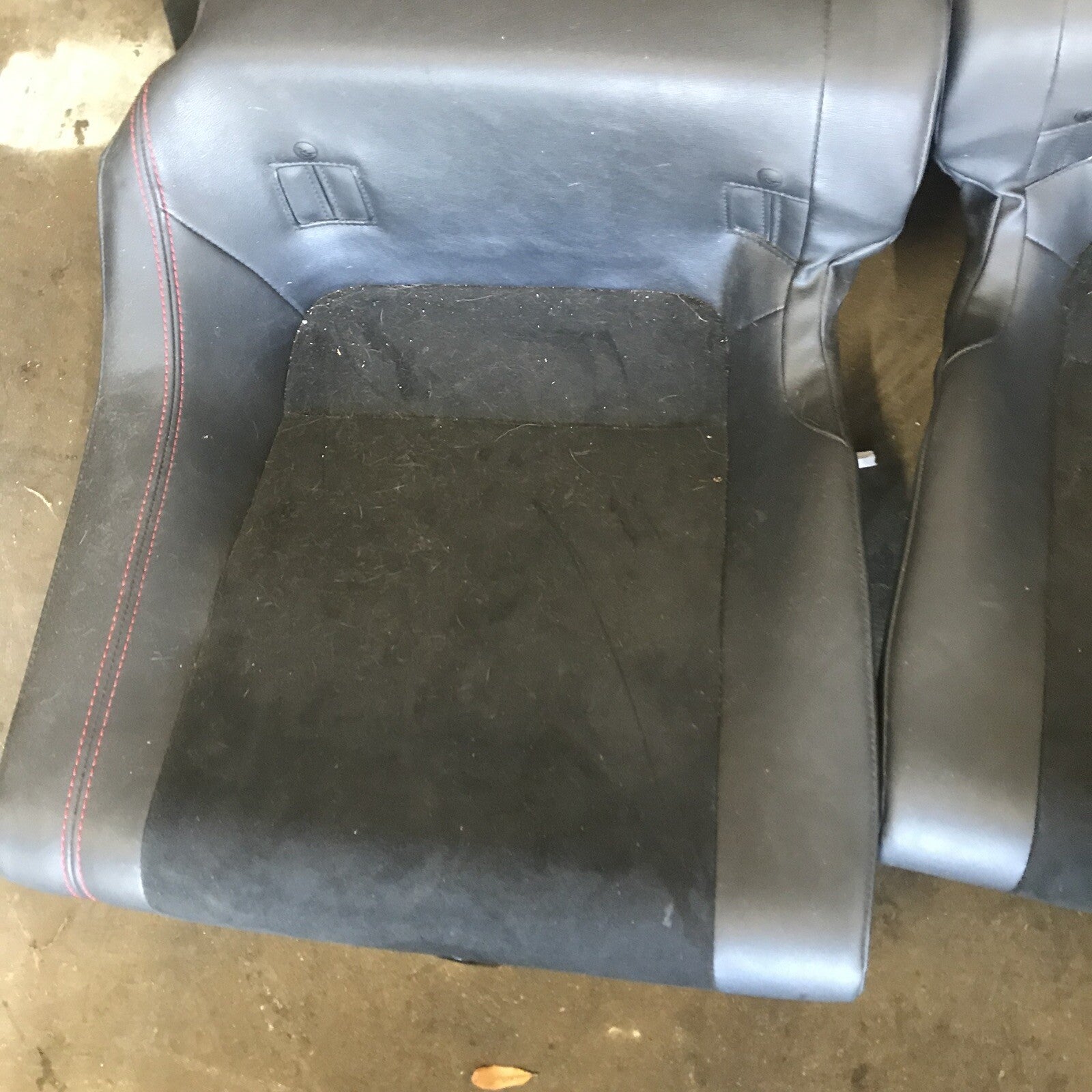 2013 Subaru BRZ Rear Seats Cloth Red Stitching