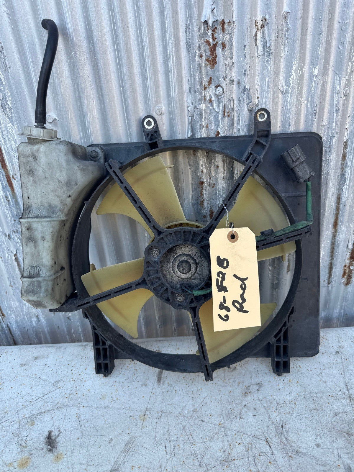 2007 Honda Fit Radiator Fan with over flow