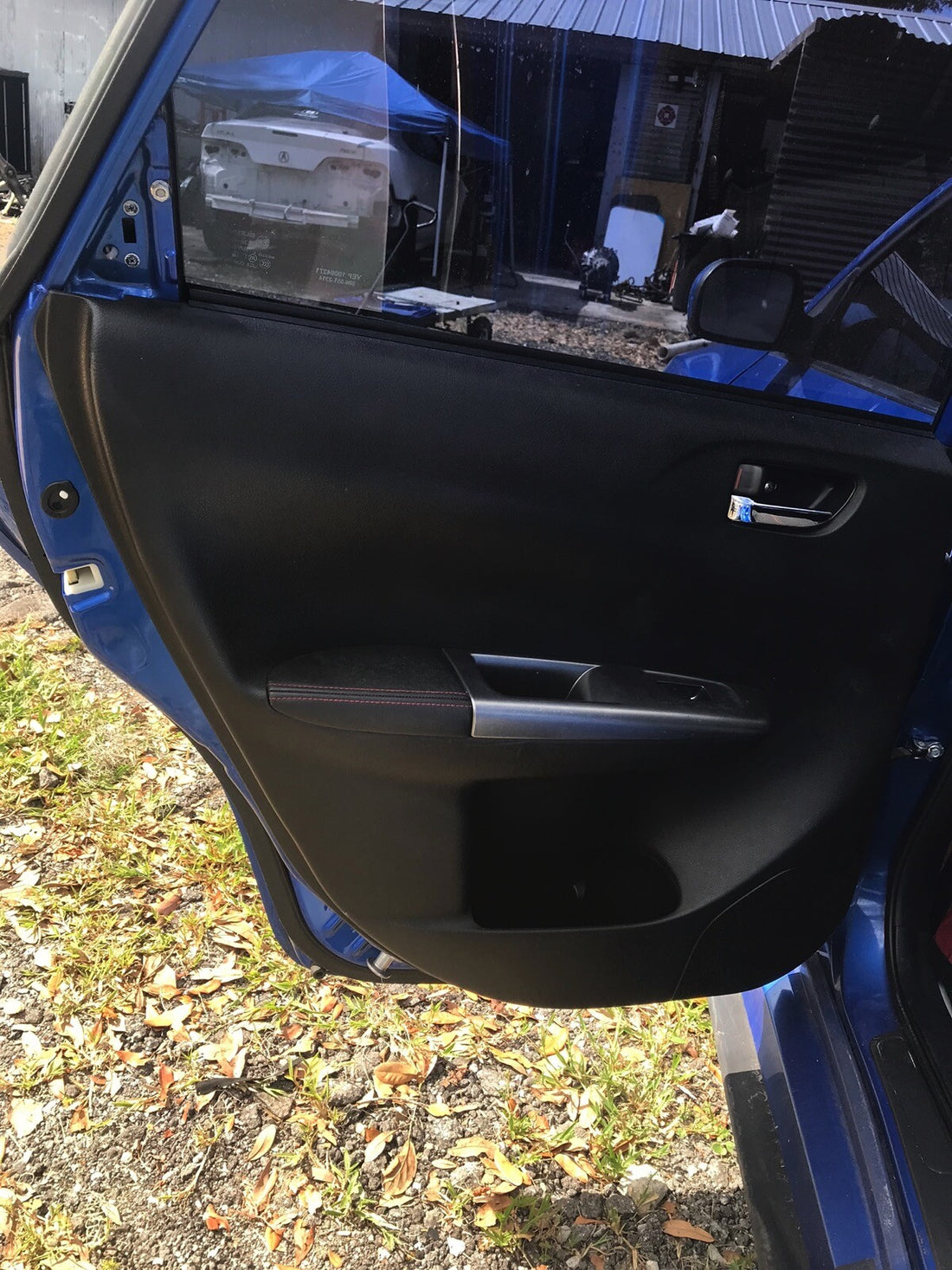 2012 Subaru WRX Rear Driver's Interior Door Panel w/o Window Regulator