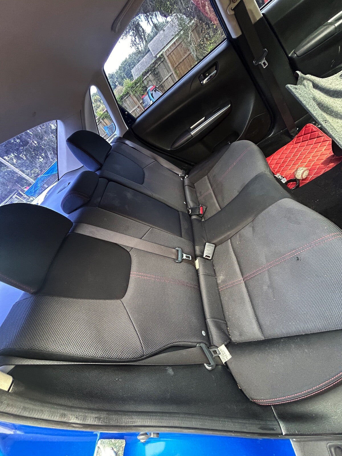 2012 Subaru WRX Rear seat top and bottom Sedan/Cloth 