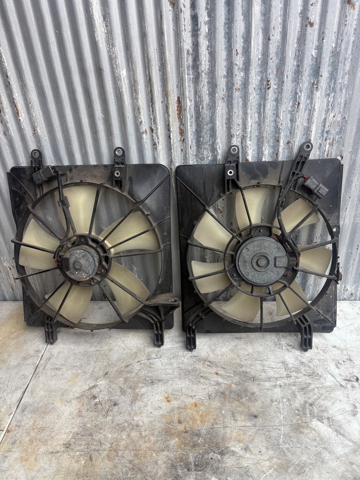 2004-2008 Acura TSX Cooling Fans OEM Pair 
