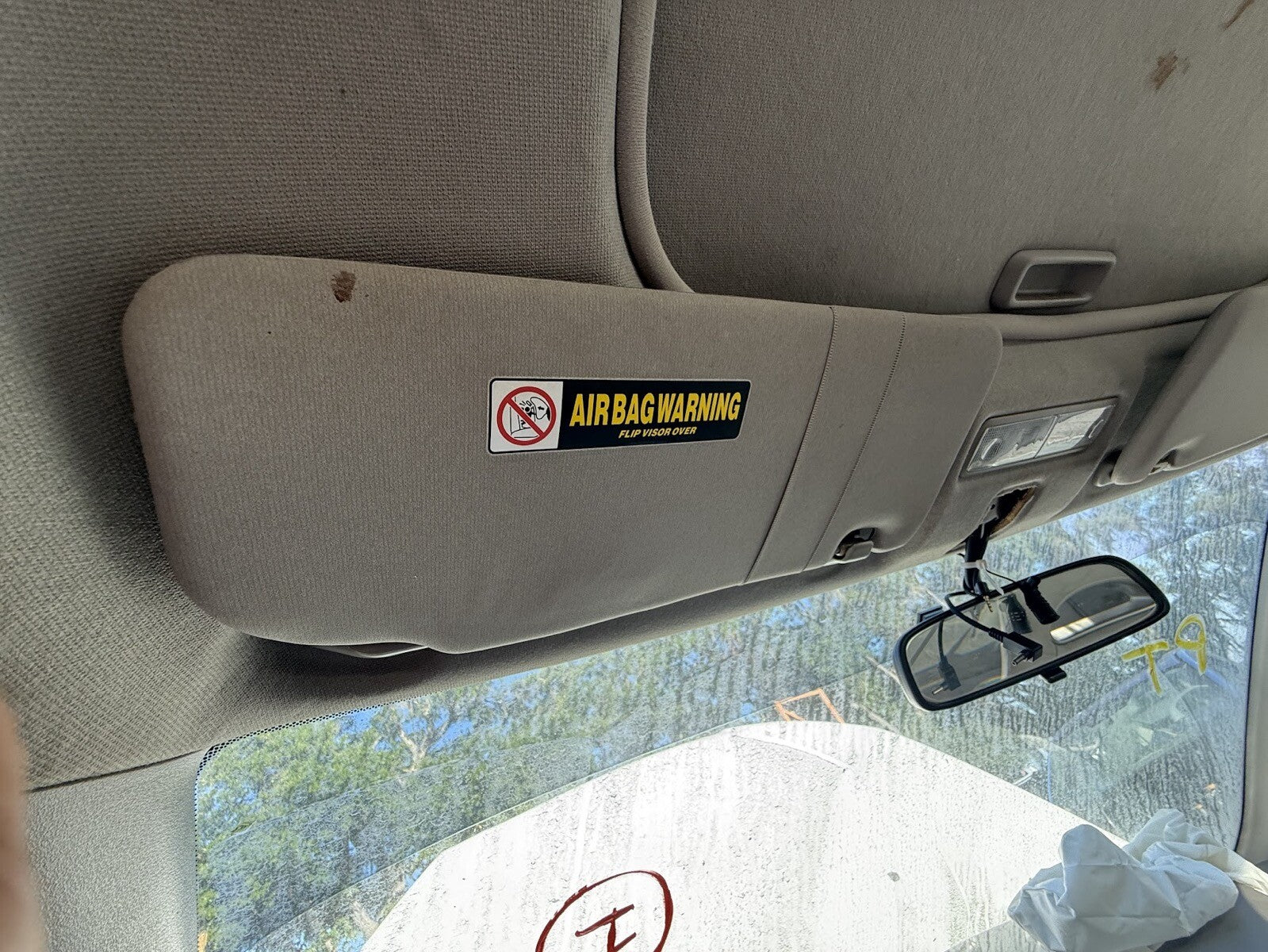 2002-2006 (2005) Acura RSX Driver Sun Visor